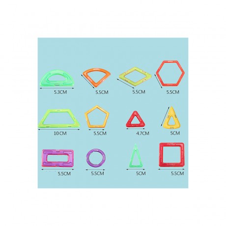 Debuy Magnetisches Spielzeug fur Kinder Magnetische Stange Medium 118 Stuck Магнитные игрушки для детей Магнитный стержень средний 118 штук