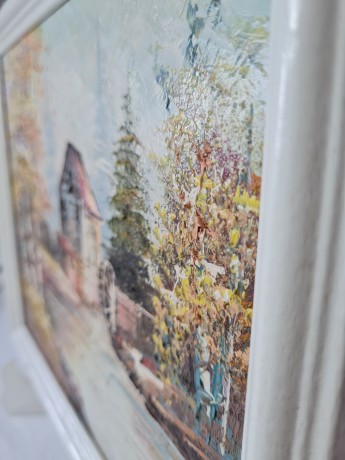 Braun Картина "Водяная мельница" 27.5см x 23см, Германия, 1960-70гг.