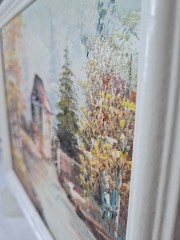 Braun Картина &quot;Водяная мельница&quot; 27.5см x 23см, Германия, 1960-70гг.