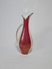 GVD BAVARIA Фарфоровая ваза-кувшин с позолотой "Королевский замок", 19см, Германия, 1970-80гг.