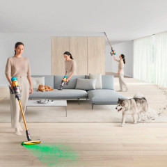 DYSON DYSON Akku-Hand-und Stielstaubsauger Dyson V12™ Detect Slim Total Clean, 545 W, Beutellos  Беспроводной ручной пылесос DYSON Dyson V12™ Detect Slim Total Clean, 545 Вт, без мешка
