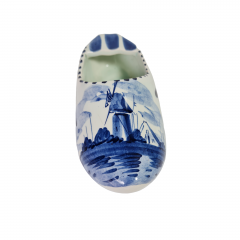 Фигурка винтажная &quot;Башмачок&quot;, дельфтский фарфор Delft Blue Holland, 5,5 x 12,5 x 6 см, Голландия, 1960-70гг.