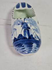 Фигурка винтажная &quot;Башмачок&quot;, дельфтский фарфор Delft Blue Holland, 5,5 x 12,5 x 6 см, Голландия, 1960-70гг.