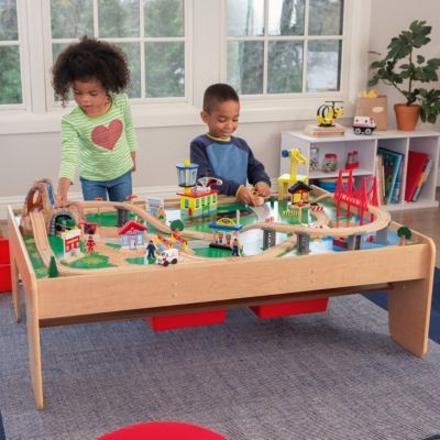 KidKraft Waterfall Mountain Train Set  Table Стол для горного поезда с водопадом