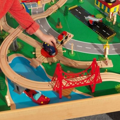 KidKraft Waterfall Mountain Train Set  Table Стол для горного поезда с водопадом