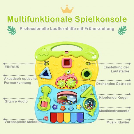 COSTWAY® Lauflernwagen mit Lichtern und Musik Детские ходунки со светом и музыкой