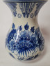Delft Blue Holland Ваза с цветочным рисунком в синих тонах, дельфтский фарфор, 13,5см x 10см, Голландия, 1960-70гг.