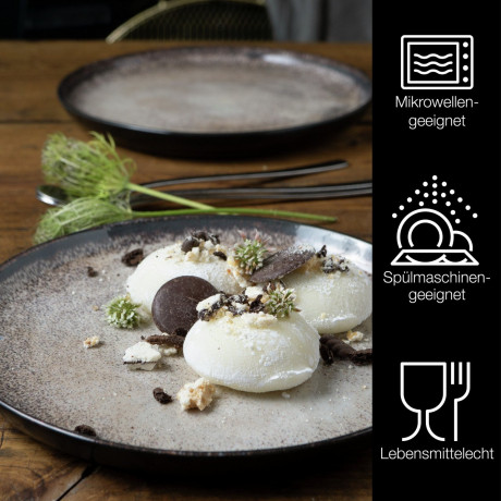 Moritz & Moritz Moritz & Moritz Dessertteller 6-tlg. DIGITAL beige Десертные тарелки Moritz & Moritz 6 шт. ЦИФРОВОЙ