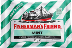 Fisherman's Friend Mint Фишерманс Френд Конфеты Мята без сахара, Коробка 24 шт. x 25 г