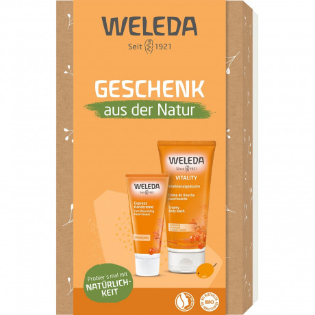 Weleda Geschenkset Bestseller Sanddorn Подарочный набор бестселлер облепиха