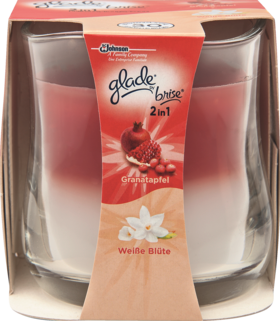 Glade Аромо-свеча 2 в 1 Гранат	 и W. Blüte, 1 шт