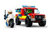 LEGO City Fire 4er Set, ЛЕГО НАБОР 60318 Пожарный вертолёт + 60319 Пожарная бригада и полицейская погоня + 60320 Пожарная часть + 60321 Пожарная команда