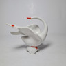 ARPO Curtea de Arges Фарфоровая фигурка "Лебедь с оранжевым клювом", 10,5см x 11см, Румыния, 1960-70гг. ARPO Curtea de Arges Фарфоровая фигурка "Лебедь с оранжевым клювом", 10,5см x 11см, Румыния, 1960-70гг.