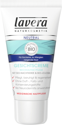 Lavera Крем для лица	 нейтральный  с Био-Nachtkerze и Bio-Масло жожоба, 30 мл