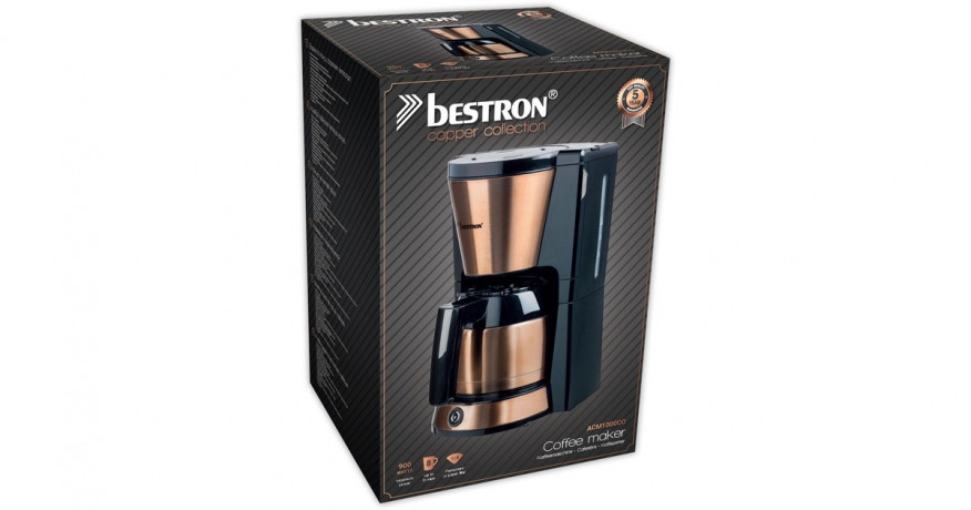 Bestron Bestron ACM1000CO, Filtermaschine kupfer/schwarz  kupfer, schwarz Bestron ACM1000CO, фильтр-машина медный/черный
