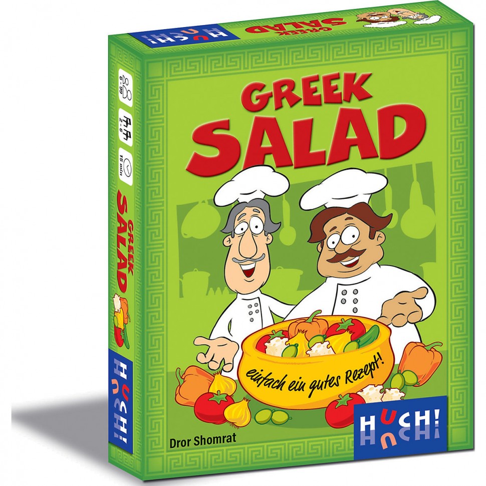 Купить HUCH! Greek Salad (Spiel) Греческий салат (игра) в интернет-магазине  Diskontshop.eu Германия всего за 1 107 руб. в