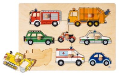 goki Steckpuzzle Verkehrsmittel Пазл транспорт