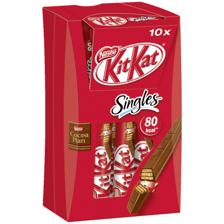 Nestle KitKat Singles Multipack Вафли в молочном шоколаде  10x15г