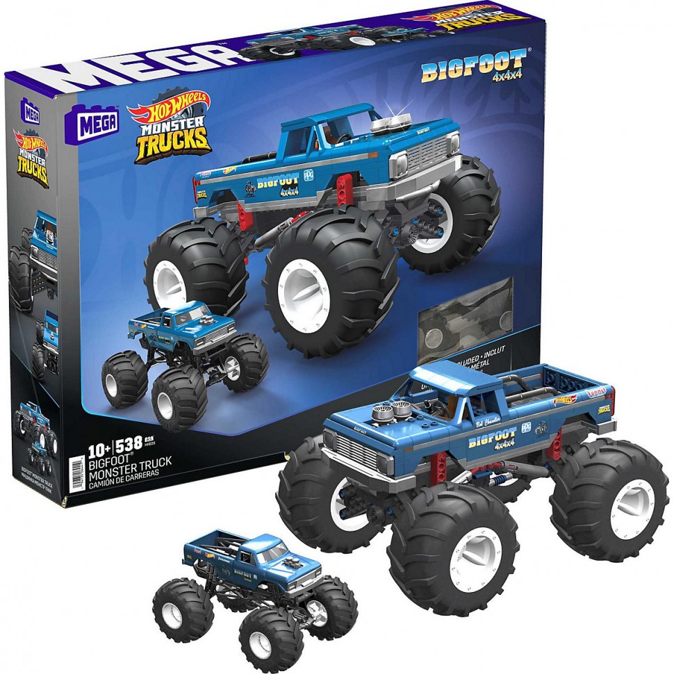 Купить Mattel Mega Construx Hot Wheels Collector Bigfoot Monster Truck Auto  Коллекционная машина Mega Construx Hot Wheels Bigfoot Monster Truck Car в  интернет-магазине Diskontshop.eu Германия всего за 7 693 руб. в