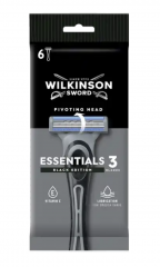 Wilkinson Одноразовая бритва Essentials 3 black edition, 6 шт