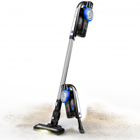 TurboTronic by Z-Line TurboTronic by Z-Line Akku-Hand-und Stielstaubsauger 8 kpa, 45 Min. Laufzeit, ultra-Leichtgewicht Boden Staubsauger, 120 W, beutellos, kabelloser Handsauger mit Wandhalterung, LIEFERUMFANG: Bodenduse inkl. LED-Licht, Fugenduse mit Pi