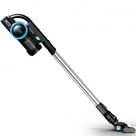 TurboTronic by Z-Line TurboTronic by Z-Line Akku-Hand-und Stielstaubsauger 8 kpa, 45 Min. Laufzeit, ultra-Leichtgewicht Boden Staubsauger, 120 W, beutellos, kabelloser Handsauger mit Wandhalterung, LIEFERUMFANG: Bodenduse inkl. LED-Licht, Fugenduse mit Pi