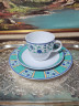 Чайное трио винтажное Winterling Bavaria с бирюзово-синим декором, фарфор, Германия, 1960-70гг.