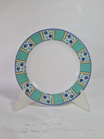 Чайное трио винтажное Winterling Bavaria с бирюзово-синим декором, фарфор, Германия, 1960-70гг.