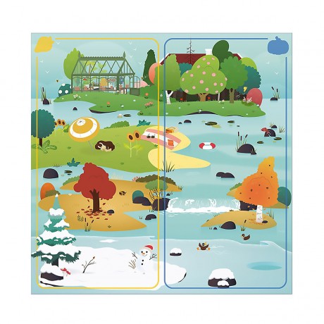 Janod -WWF Geschwindigkeitsspiel Jahreszeiten Obst Gemuse -Игра на скорость WWF приправляет фрукты и овощи