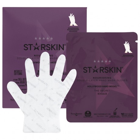 STARSKIN Hollywood Hand Model™ Nourishing Double-Layer Hand Mask Gloves Перчатки с питательной двухслойной маской для рук Hollywood Hand Model™
