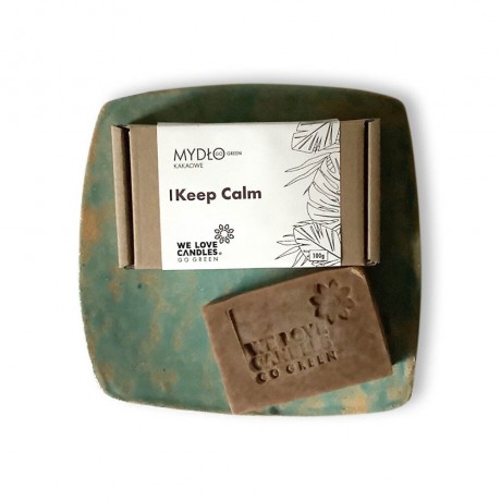 WE LOVE CANDLES Seife Go Green Keep Calm 100g Мыло Go Green Keep Calm 100г