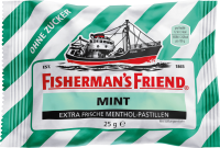 Fisherman's Friend Pastillen, mint, Minze, zuckerfrei, 25 g Пастилки с Мятой 1 шт.