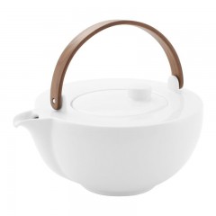 Friesland Friesland Chai Weiss - Nussbaum Teekanne mit Holzhenkel aus Nussbaumholz 1,0 l Чайник Friesland Chai White - Орех с деревянной ручкой из ореха 1,0 л