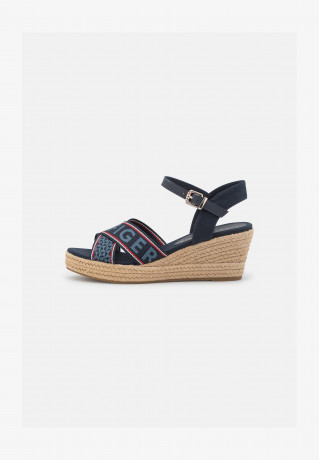 Tommy Hilfiger LOW WEDGE Espadrilles desert sky НИЗКАЯ КЛЕТКА Эспадрильи небо пустыни