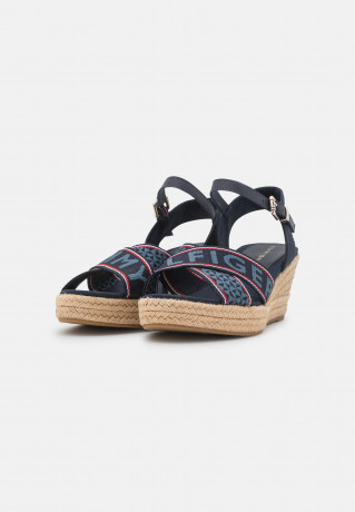Tommy Hilfiger LOW WEDGE Espadrilles desert sky НИЗКАЯ КЛЕТКА Эспадрильи небо пустыни