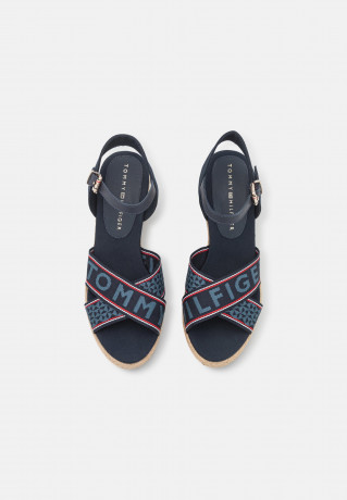 Tommy Hilfiger LOW WEDGE Espadrilles desert sky НИЗКАЯ КЛЕТКА Эспадрильи небо пустыни