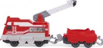 Spin Master Mighty Express Push-and-Go Zug Roter Retter mit Guterwaggon Красный спасатель Mighty Express Push-and-Go Train с товарным вагоном