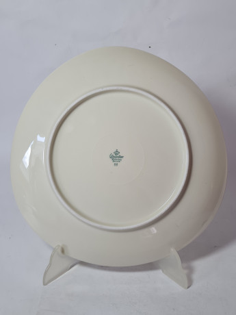 Тарелка сервировочная винтажная Winterling Roslau необычной формы с яркими мазками, фарфор, 29 см, Германия, 1960-70гг.