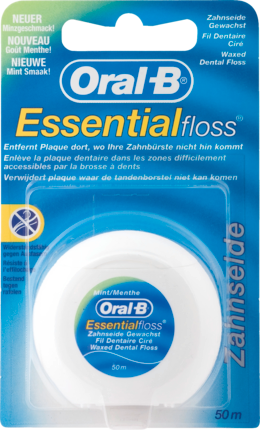Oral-B Zahnseide Essential Floss Mint gewachst Нить для зубов Essential, 50 м
