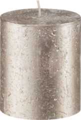 Profissimo Свеча декоративная metallic platin 80/68, 1 шт