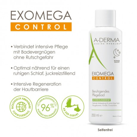 A-DERMA EXOMEGA CONTROL Pflegebad hautberuhigend Ванна для ухода EXOMEGA CONTROL успокаивает кожу