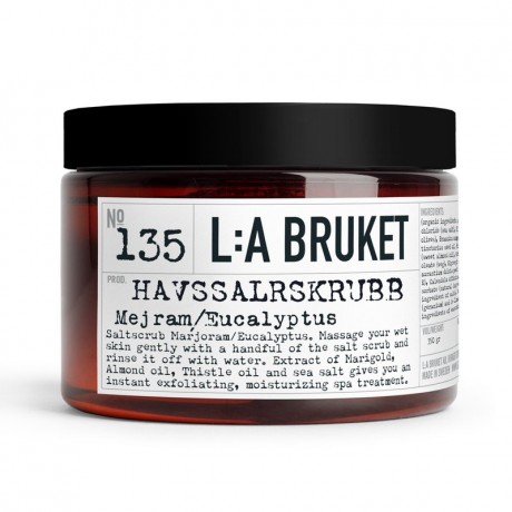 L:A BRUKET No. 135 Salt Scrub Marjoram/Eucalyptus 350ml Нет. 135 Солевой скраб Майоран/Эвкалипт 350мл
