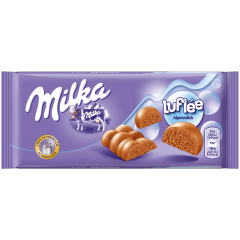 Milka Luflee Schoko Tafel Альпийский молочный шоколад 100г