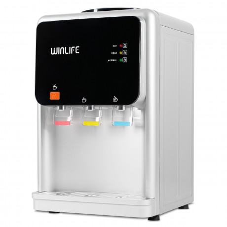 WINLIFE WINLIFE Heisswasserspender Elektrischer Mini Wasserspendergerat,Trinkwasserspender,Getrankspender, mit Kindersicherung fur heissekalte Getranke 5 bis 20 Liter Gallonen  Диспенсер для горячей воды WINLIFE, электрический мини-диспенсер для воды, дис