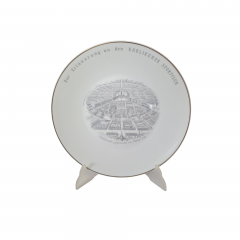 Rosenthal Декоративная фарфоровая тарелка &quot;В память о спортивном клубе Карлсруэ&quot;, 27 x 3 см, Германия, 1960-70гг.