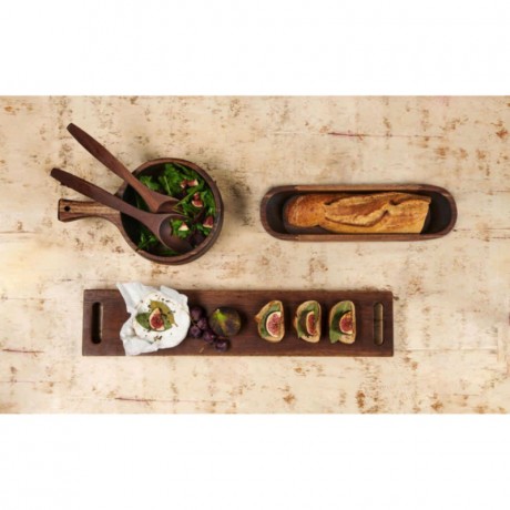 ASA SELECTION ASA Wood Dark Akazie Massiv Salatbesteck l: 30 cm Сервировочные столы ASA Wood Dark Solid Acacia Salad l: 30 см