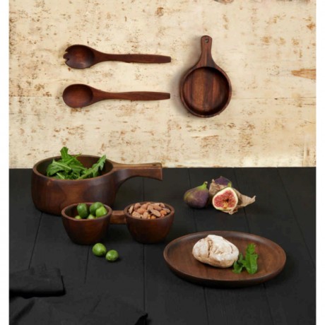 ASA SELECTION ASA Wood Dark Akazie Massiv Salatbesteck l: 30 cm Сервировочные столы ASA Wood Dark Solid Acacia Salad l: 30 см