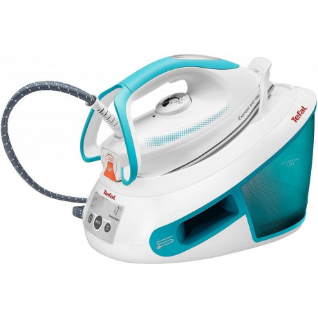 Tefal Tefal Dampfbugelstation SV8010 Bugelstation weiss/turkis  Паровая гладильная станция Tefal SV8010 гладильная станция белый/бирюзовый