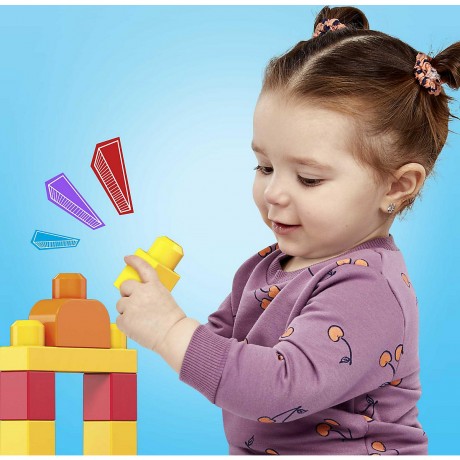 Mattel Mega Bloks Bausteinebeutel bunt (80 Teile) Мешок для строительных блоков Mega Bloks цветной (80 шт.)