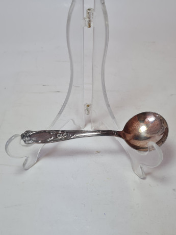 Ложка серебряная винтажная Jami-Favorit в заводской коробке с паспортом изделия, 17 x 6 см, Германия, 1960-70гг.